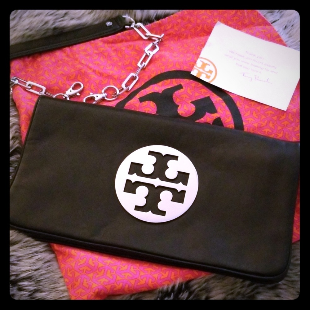 Tory Burch Bombe Clutch with strap